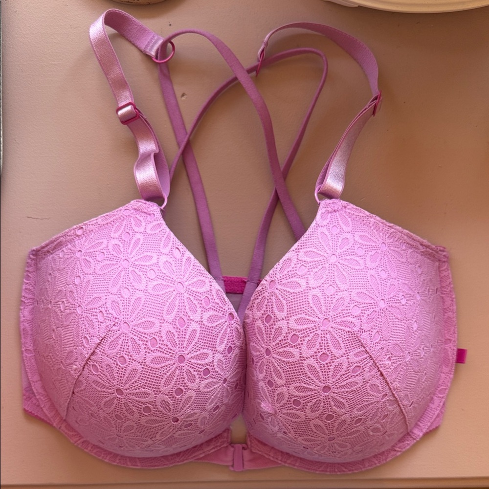 Lace Floral Lilac Bra